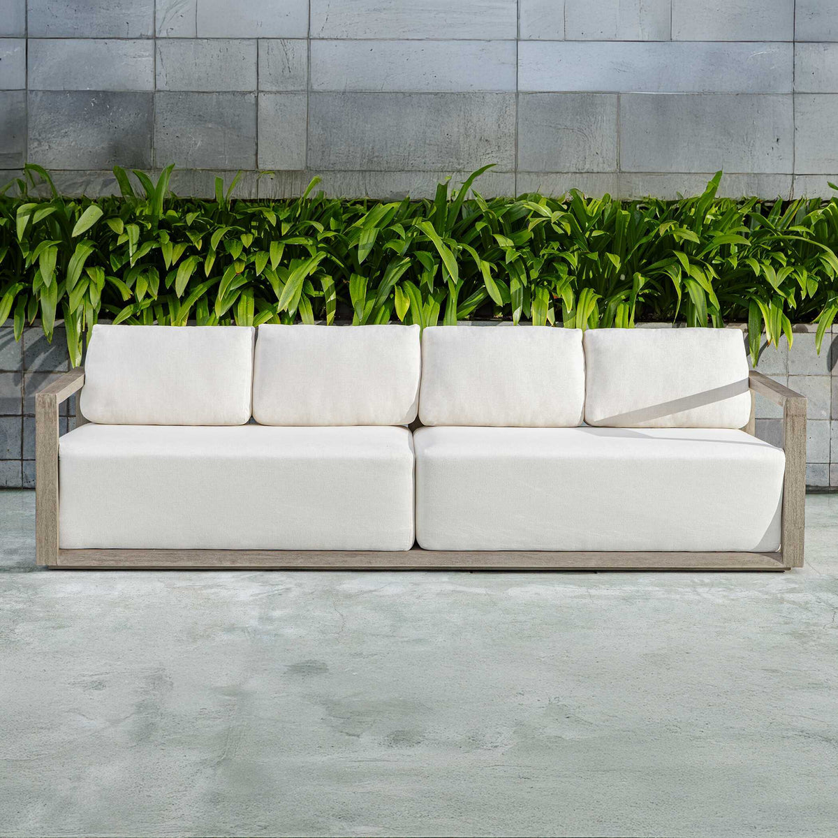 Remsen Outdoor Sofa - White by Uttermost - View 4