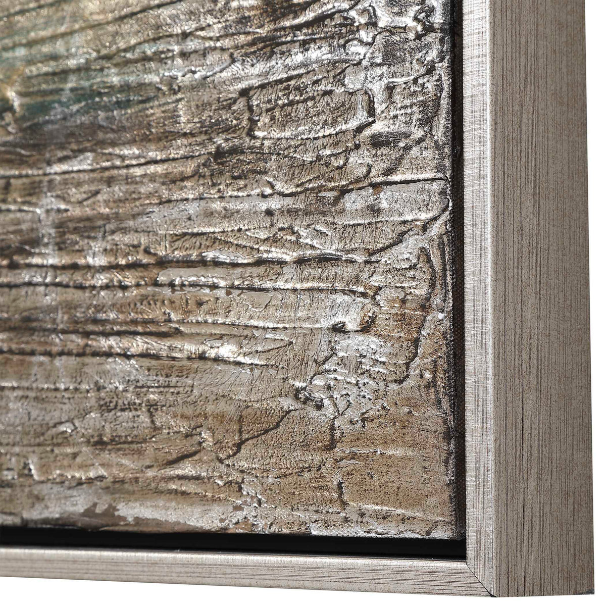 Desert Rain Hand Painted Abstract Art - Gray / Light Brown by Uttermost - View 6