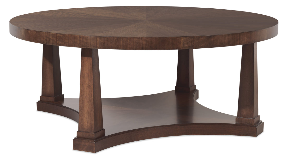 Archives Round Coffee Table - Dark Brown by Hooker Furniture - View 1