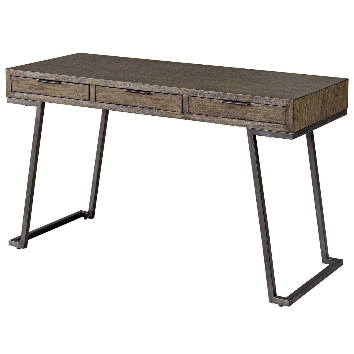 Comrade Natural Wood Desk - Dark Brown by Uttermost - View 4