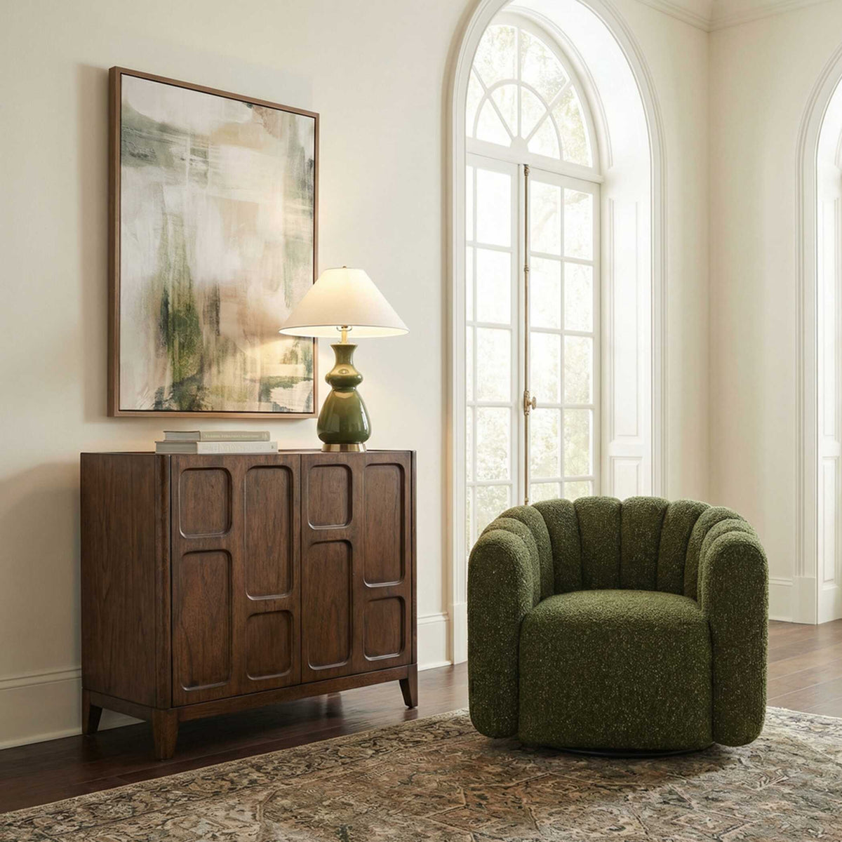 On The Block 2 Door Cabinet Walnut - Dark Brown by Uttermost - View 3