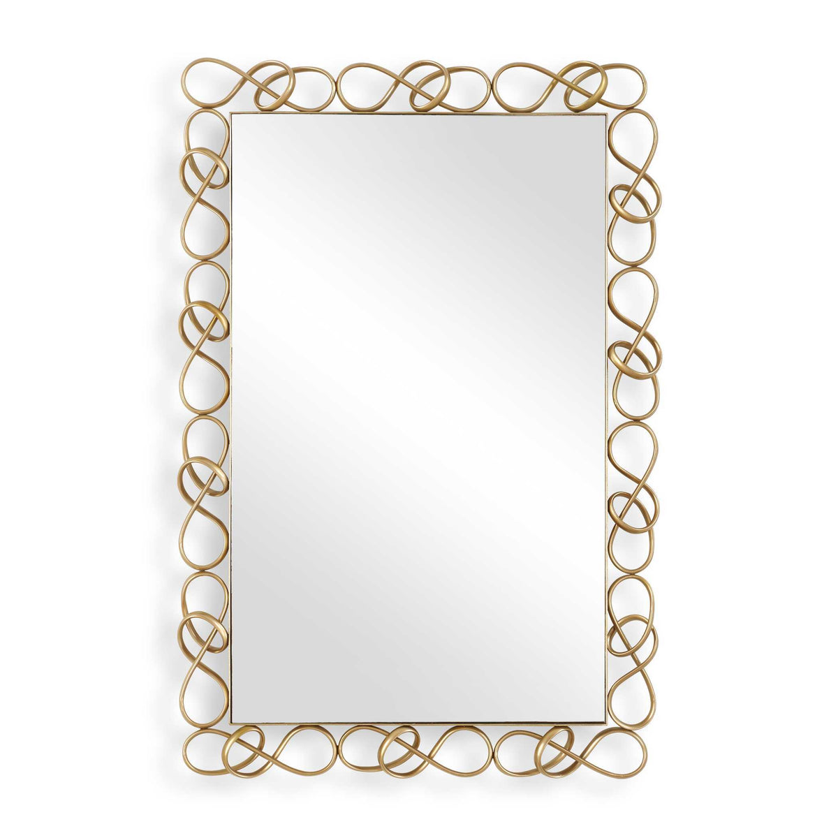 Twist It Mirror Antique Brass - Gold by Uttermost - View 1