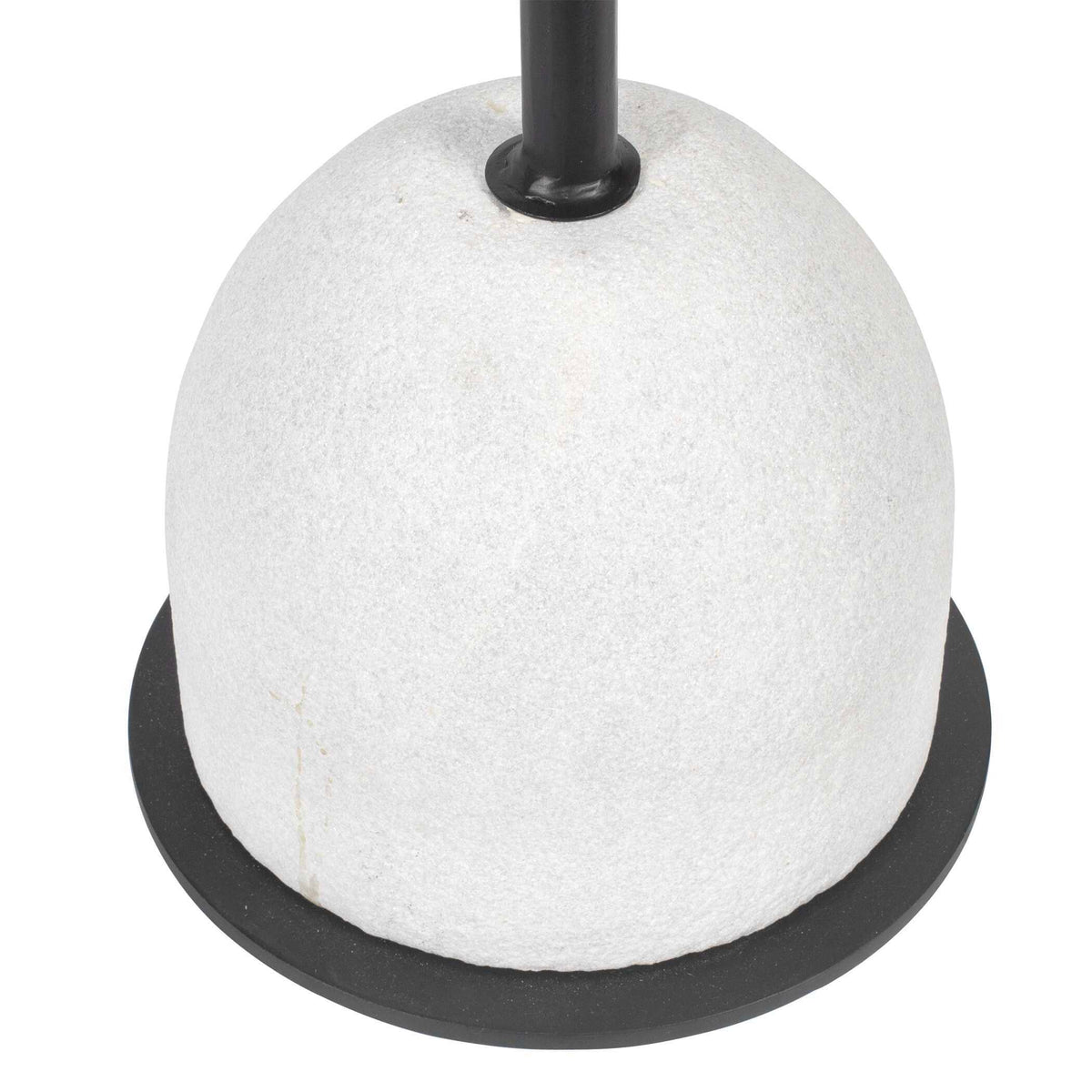 Morro Marble Side Table - White / Black by Uttermost - View 10