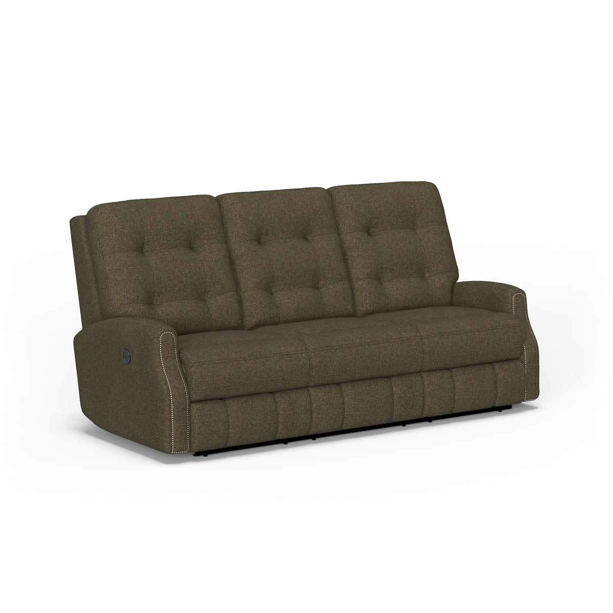 Devon Transitional Fabric Power Reclining Sofa With Nailhead Trim | Flexsteel