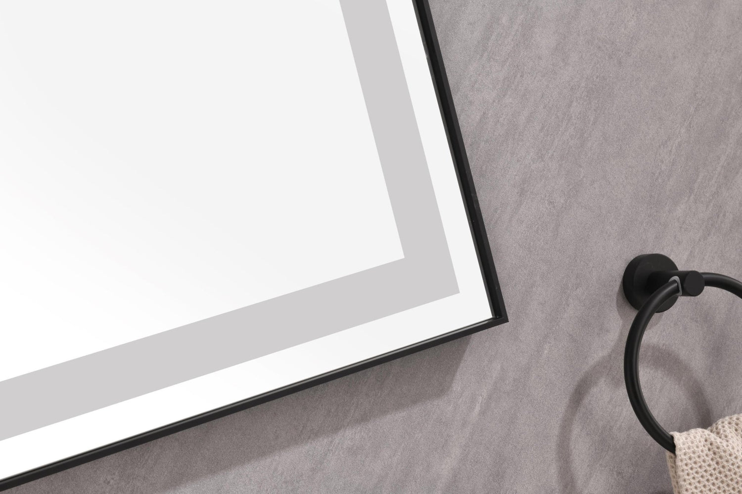 72*48 LED Lighted Bathroom Wall Mounted Mirror with High Lumen+Anti - Fog Separately Control | Home Elegance USA