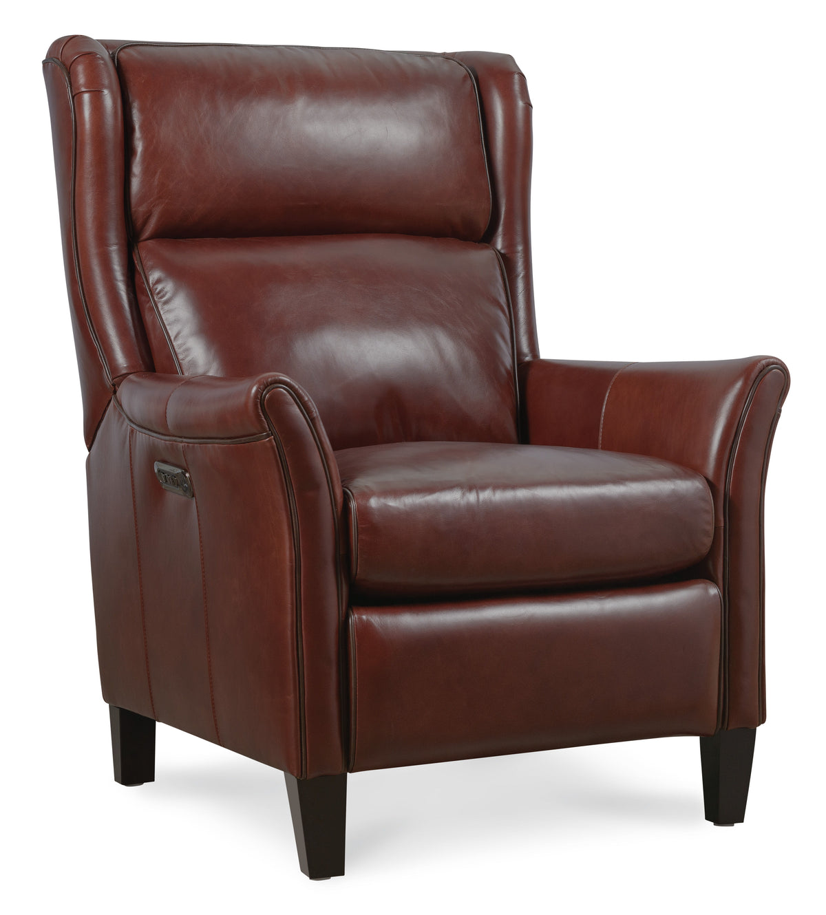Henley Power Recliner With Power Headrest - Dark Brown by Hooker Furniture - View 1