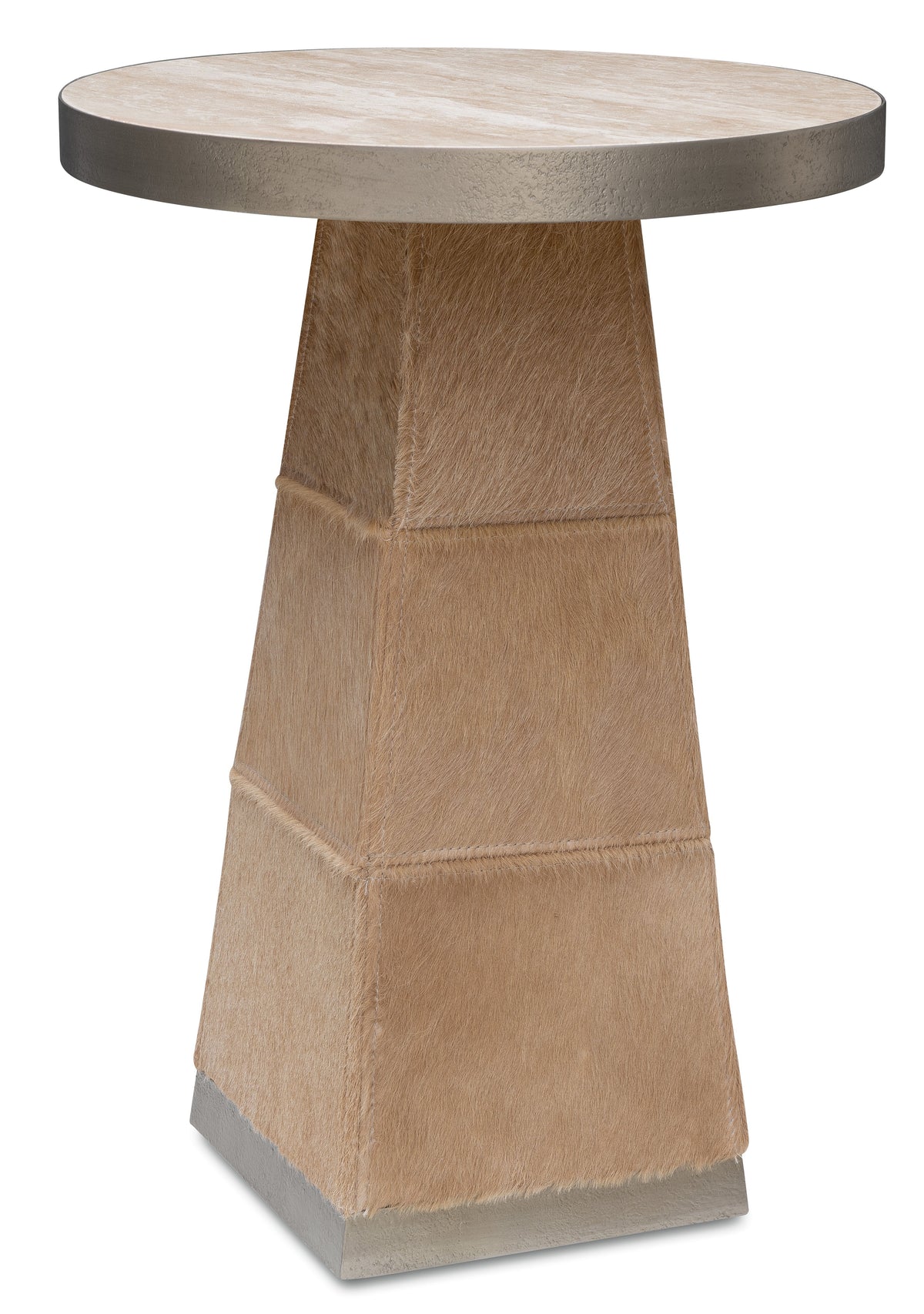 Melange Vaquero Spot Table Light Brown / Beige / Silver - Beige / Light Brown by Hooker Furniture - View 1