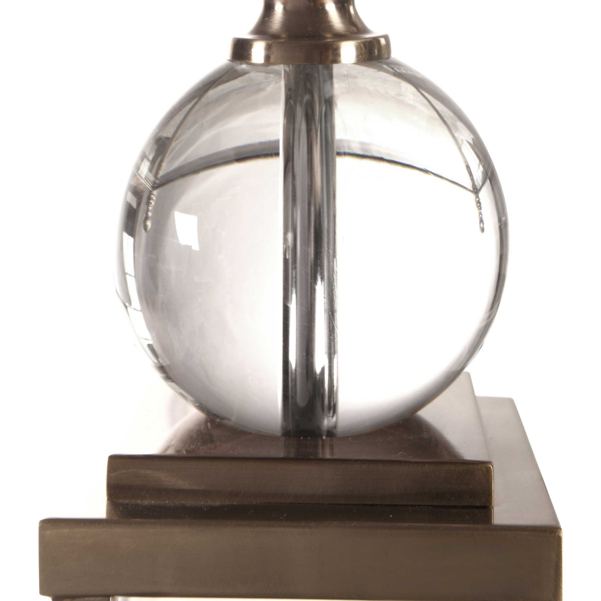 Crista Crystal Lamp - Silver / Beige by Uttermost - View 5