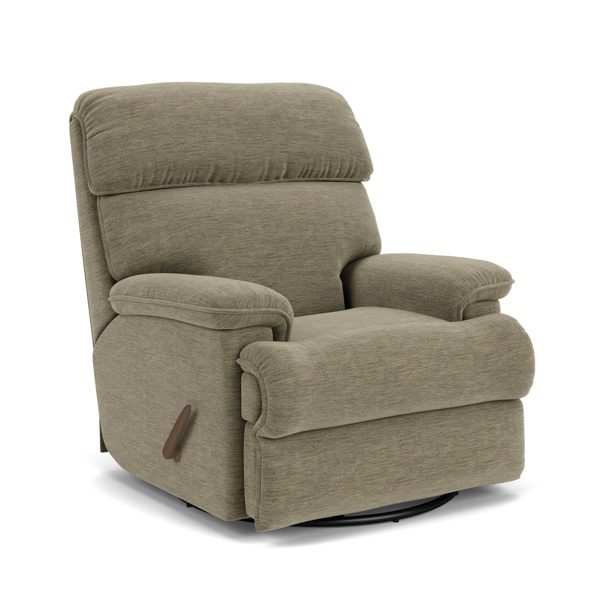 Geneva Transitional Fabric Swivel Gliding Recliner | Flexsteel