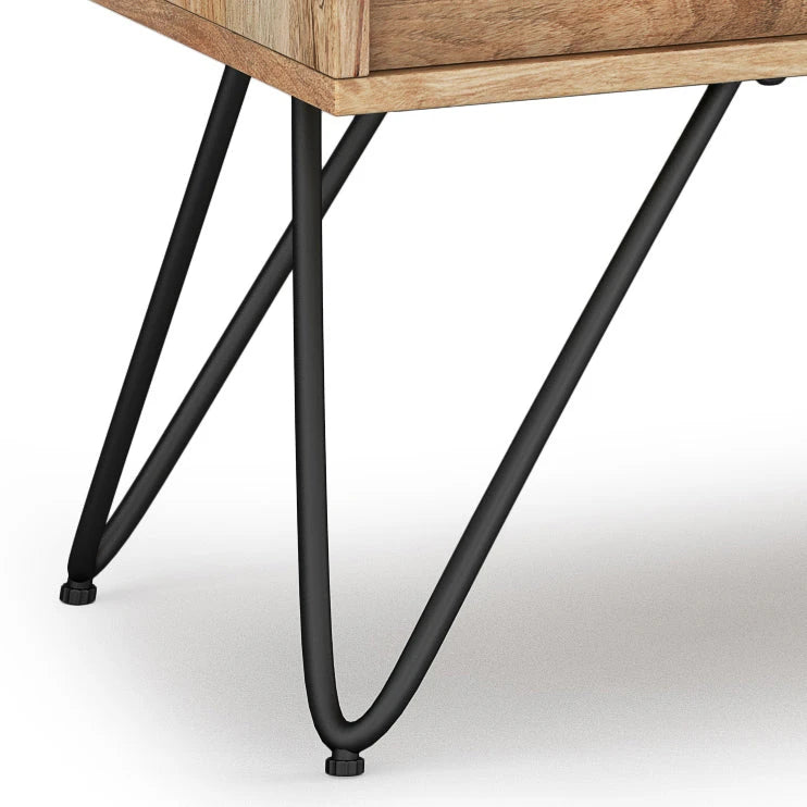 Hunter 68 inch Wide Solid Mango Wood TV Stand in Natural For TVs up to 75 inches - sold by Home Elegance USA