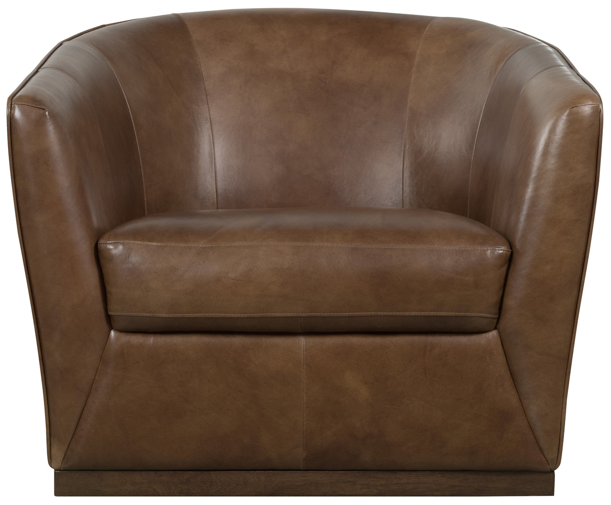 Fairfax Swivel Chair - Dark Brown by Hooker Furniture - View 7