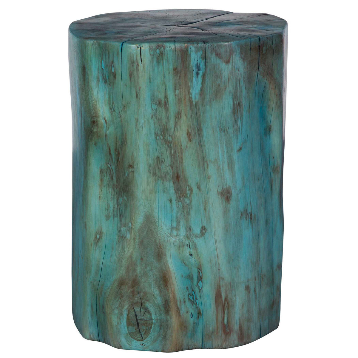 Habitat Accent Stool - Blue by Uttermost - View 3