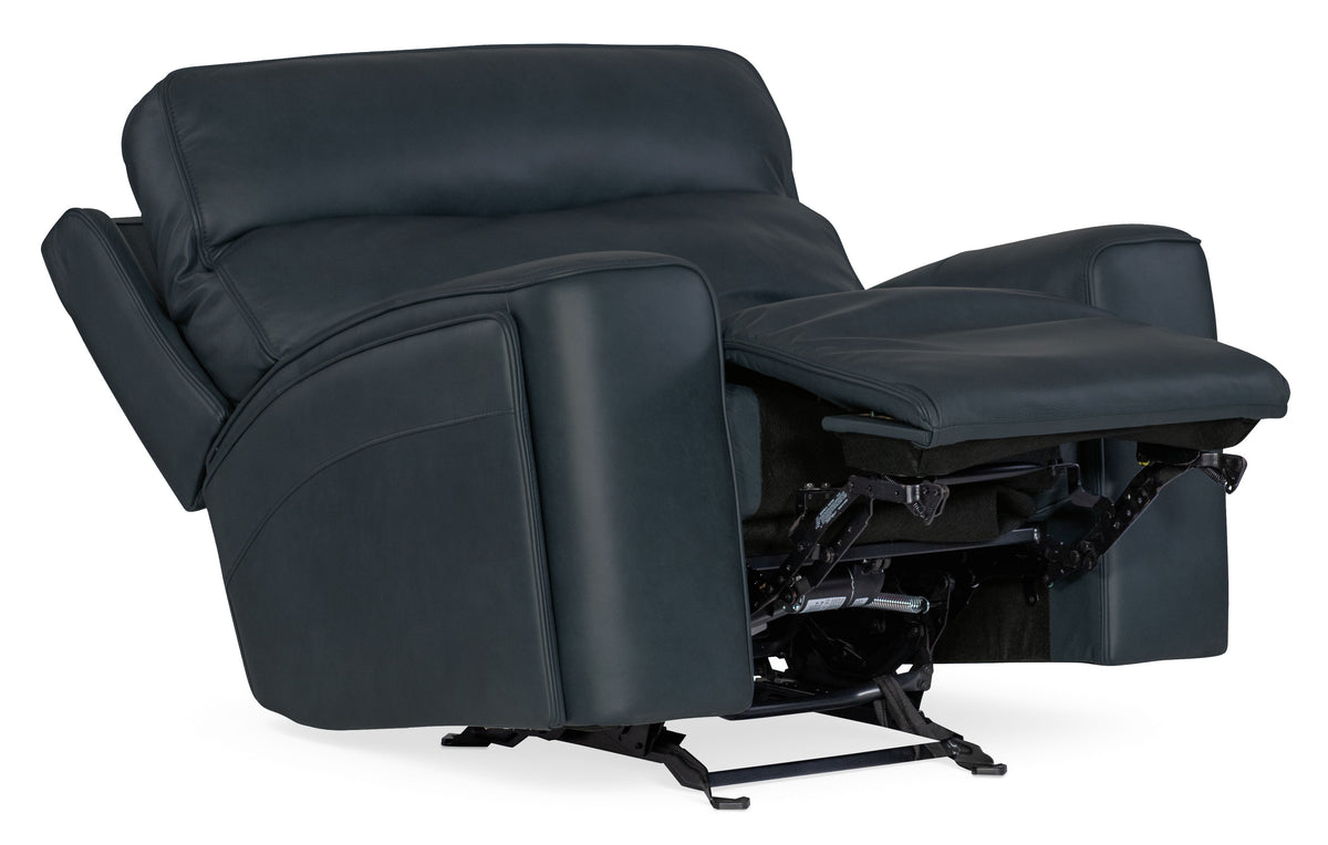 Riverton Power Gliding Recliner With Power Headrest/Lumbar - Blue by Hooker Furniture - View 4