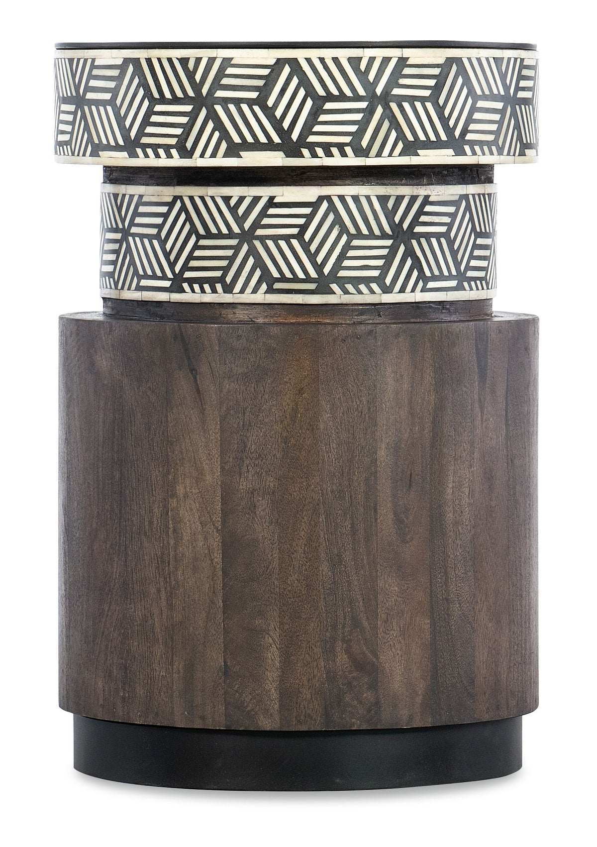 Commerce And Market Vector Round Side Table - Dark Brown by Hooker Furniture - View 1