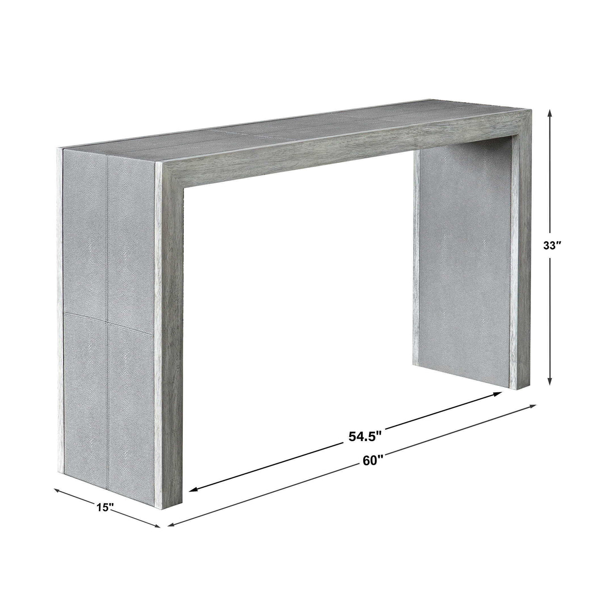 Aerina Console Table Aged Gray - Silver by Uttermost - View 7