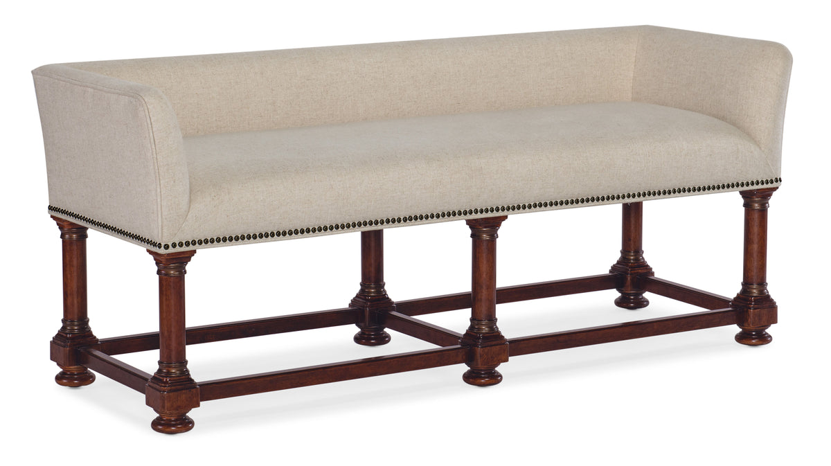 Charleston Bed Bench - Dark Brown / Beige by Hooker Furniture - View 1