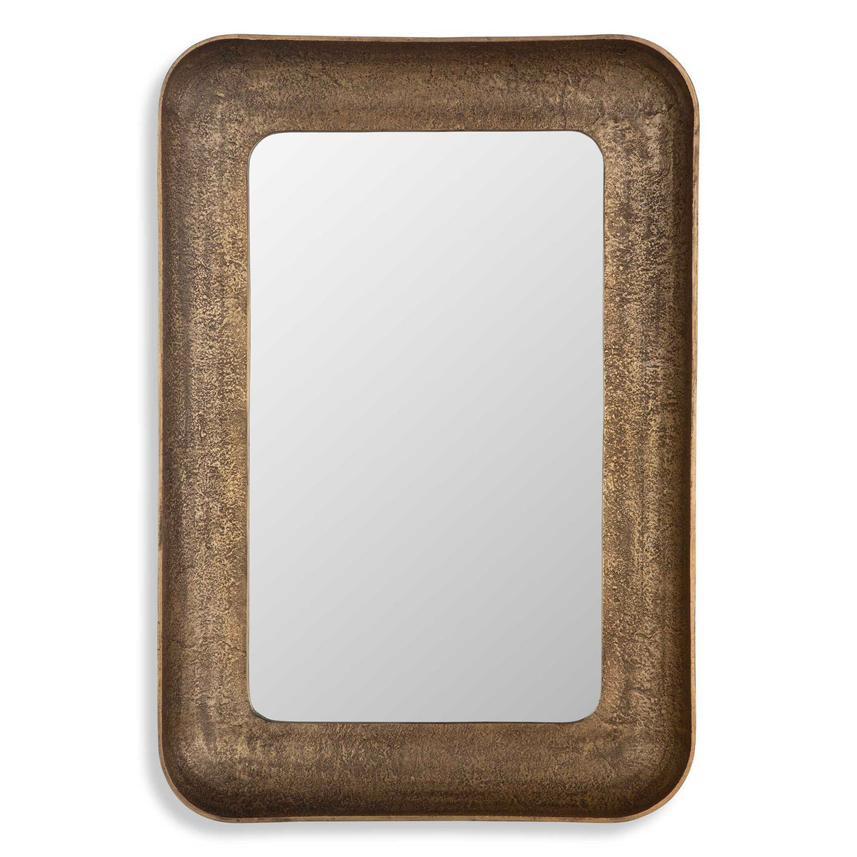 Alvaro Antique Brass Mirror - Bronze by Uttermost - View 1