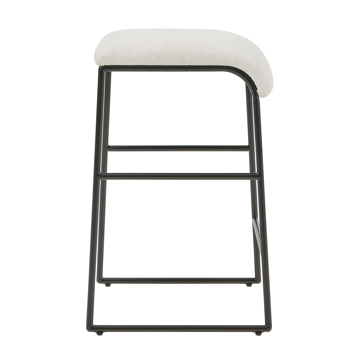 Arcane Counter Stool Ecru - Black / White by Uttermost - View 5