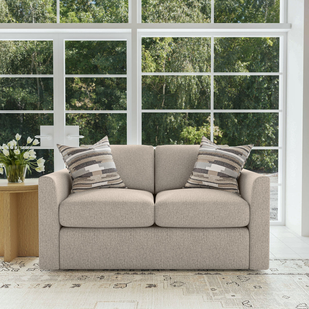Sky Fabric Loveseat | Flexsteel