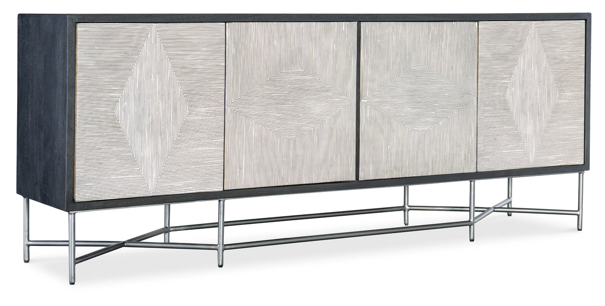 Commerce And Market Fine Lines Credenza - Dark Gray / Beige by Hooker Furniture - View 1