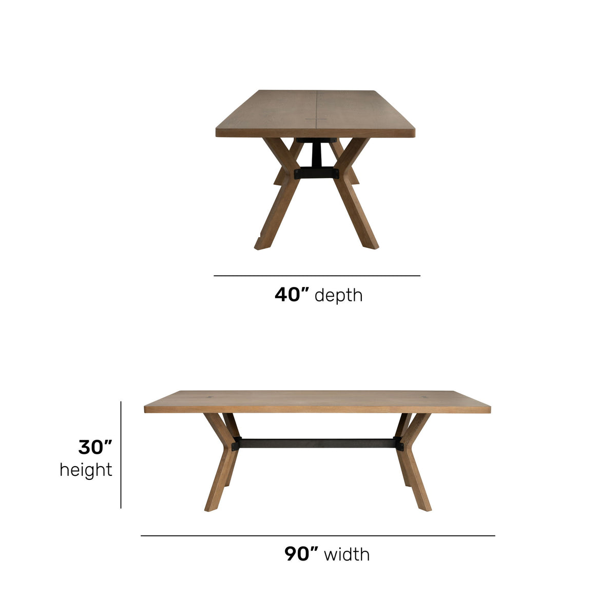 Millwork Rectangular Dining Table - Light Brown | Flexsteel