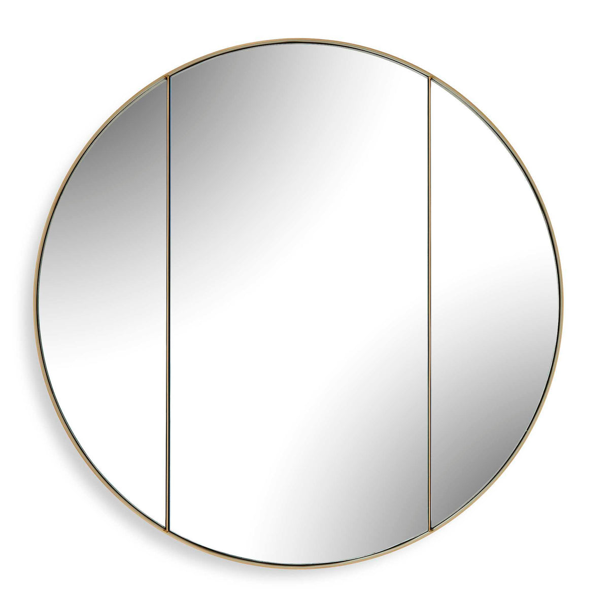 Amram Round Mirror - Gold by Uttermost - View 1