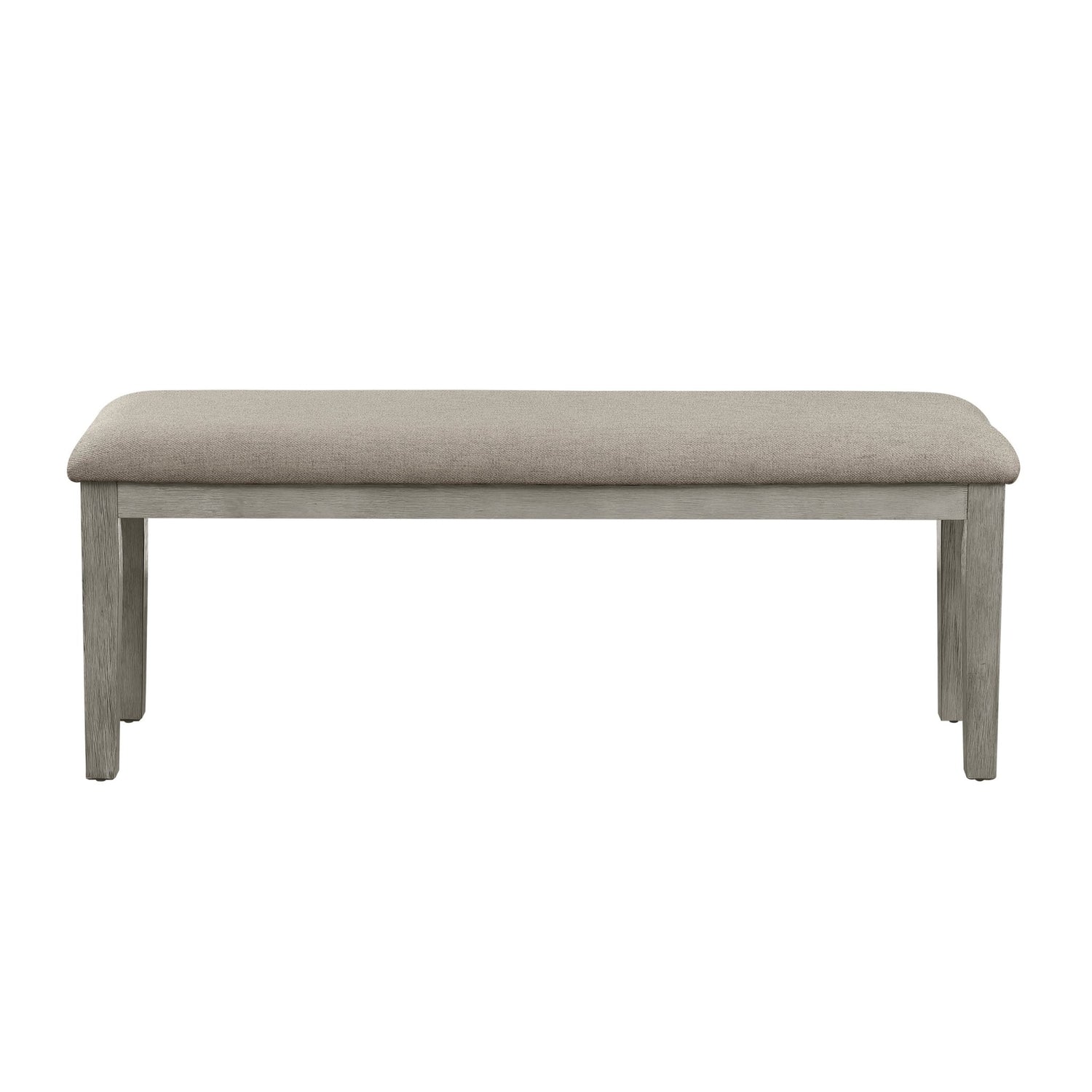 Country Casual Styling 6pc Dining Set Dining Table with Drawers Bench Side Chairs Light Gray Finish Wooden Contemporary Furniture | Home Elegance USA