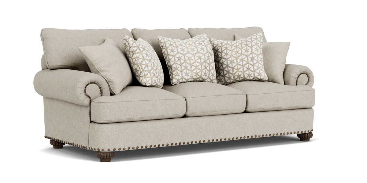 Patterson Fabric Sofa, Nailhead Trim | Flexsteel
