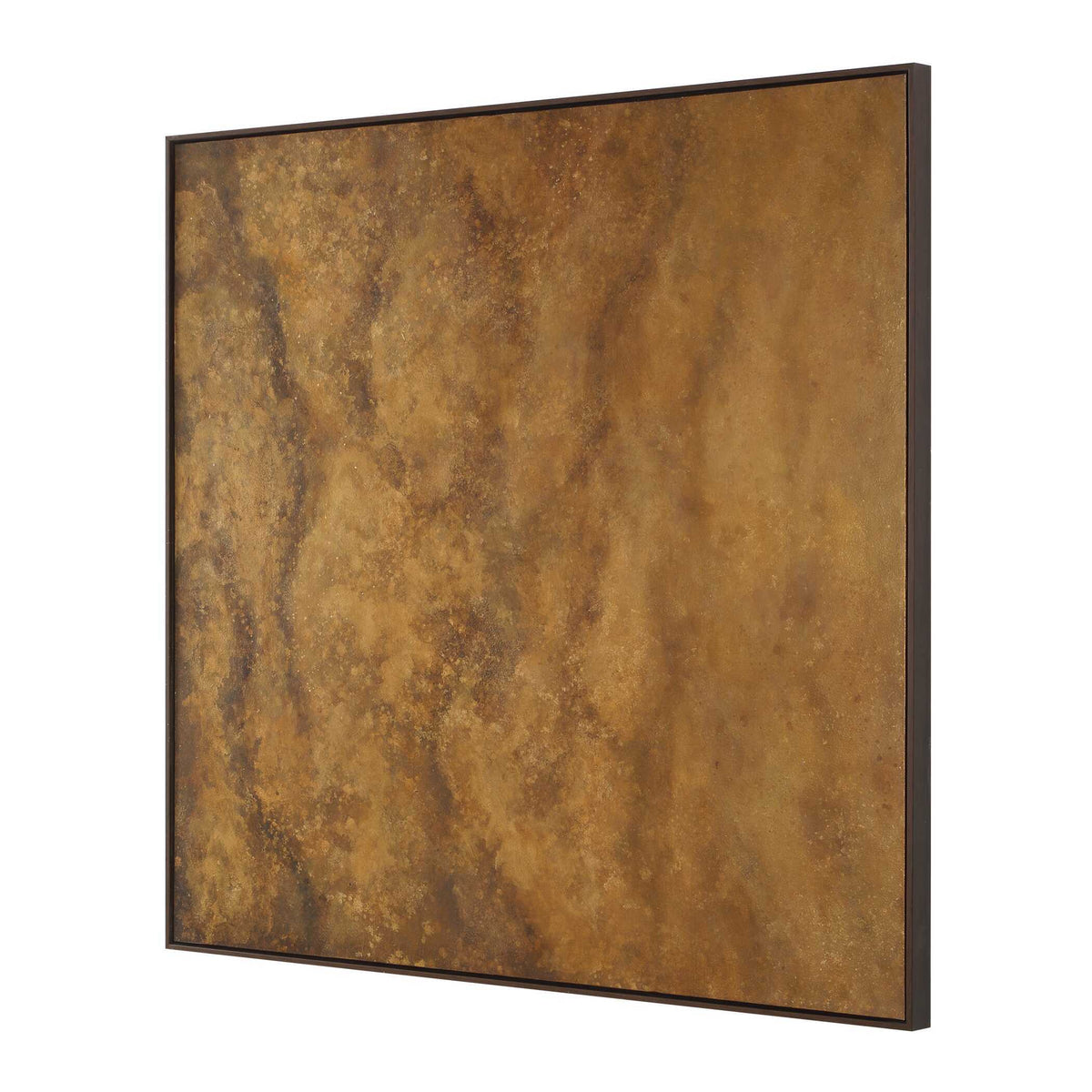 Burn Hand Painted Canvas Brown / Woodtone - Dark Brown by Uttermost - View 4