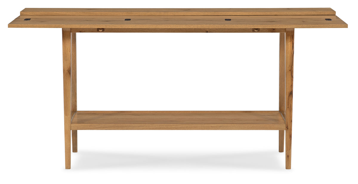 Cashiers Flip-Top Console Table Almond - Light Brown by Hooker Furniture - View 4