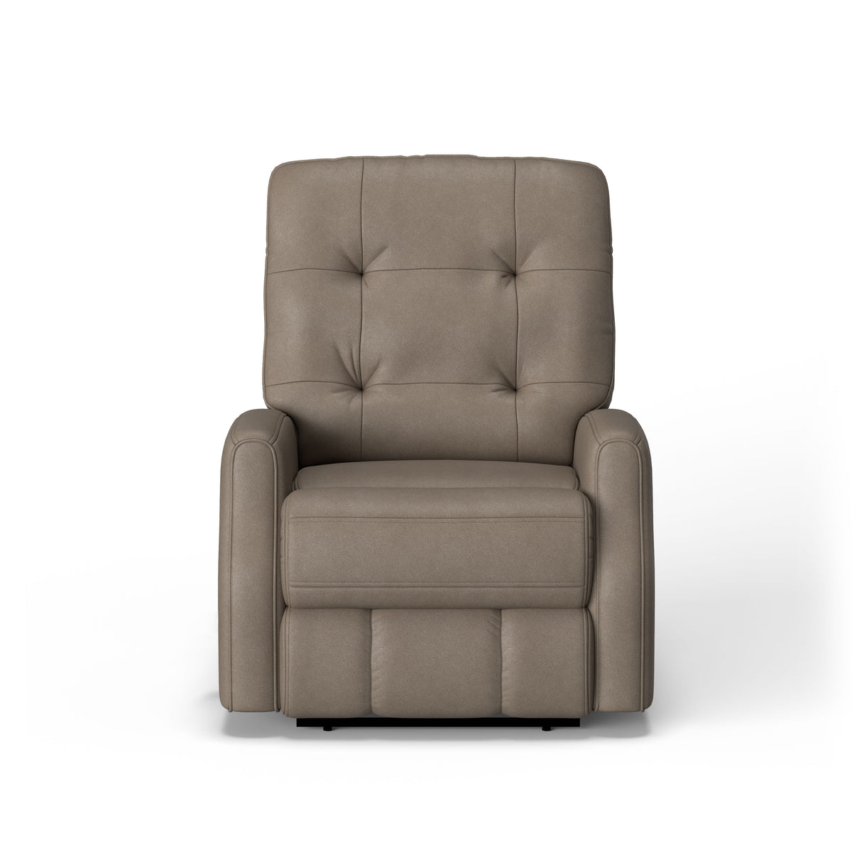 Devon Transitional Leather Power Recliner, Power Headrest | Flexsteel