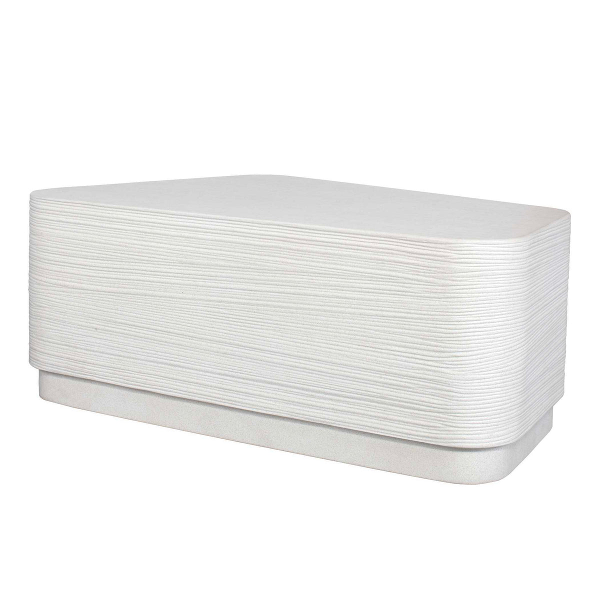 Saltwater Concrete Coffee Table - White by Uttermost - View 4