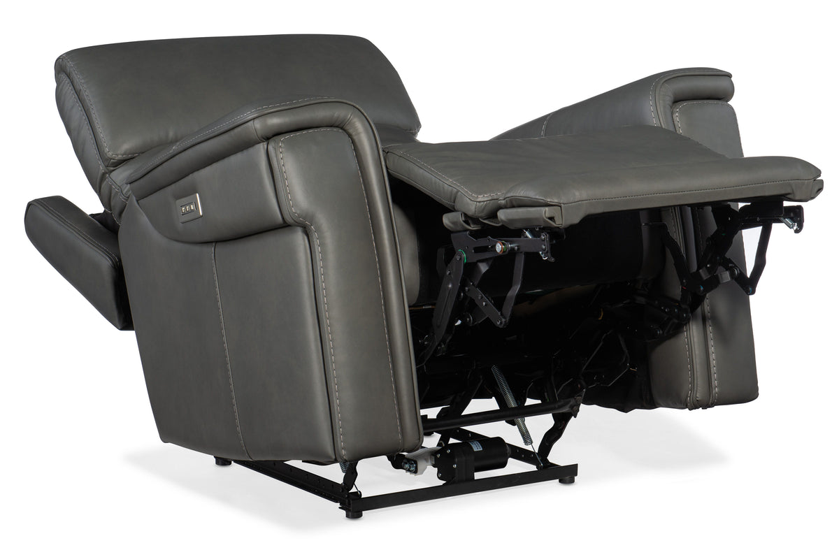 Lyra Zero Gravity Power Recliner With Power Headrest - Dark Gray by Hooker Furniture - View 7