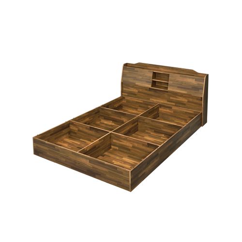 Acme - Hestia Queen Bed W/Storage BD00542Q Walnut Finish
