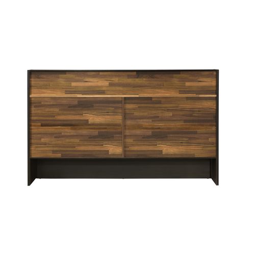 Acme - Eos Queen Bed W/Storage BD00545Q Walnut & Black Finish