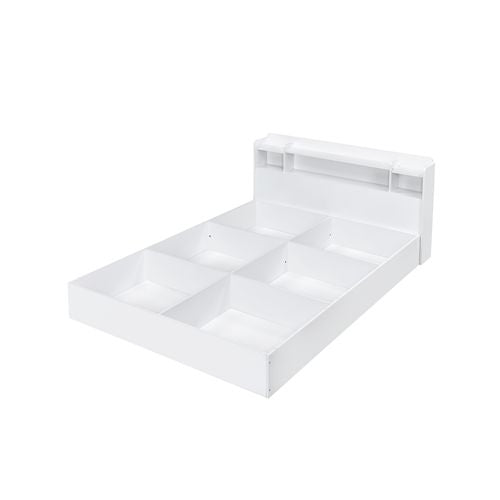 Acme - Perse Queen Bed W/Storage BD00548Q White Finish
