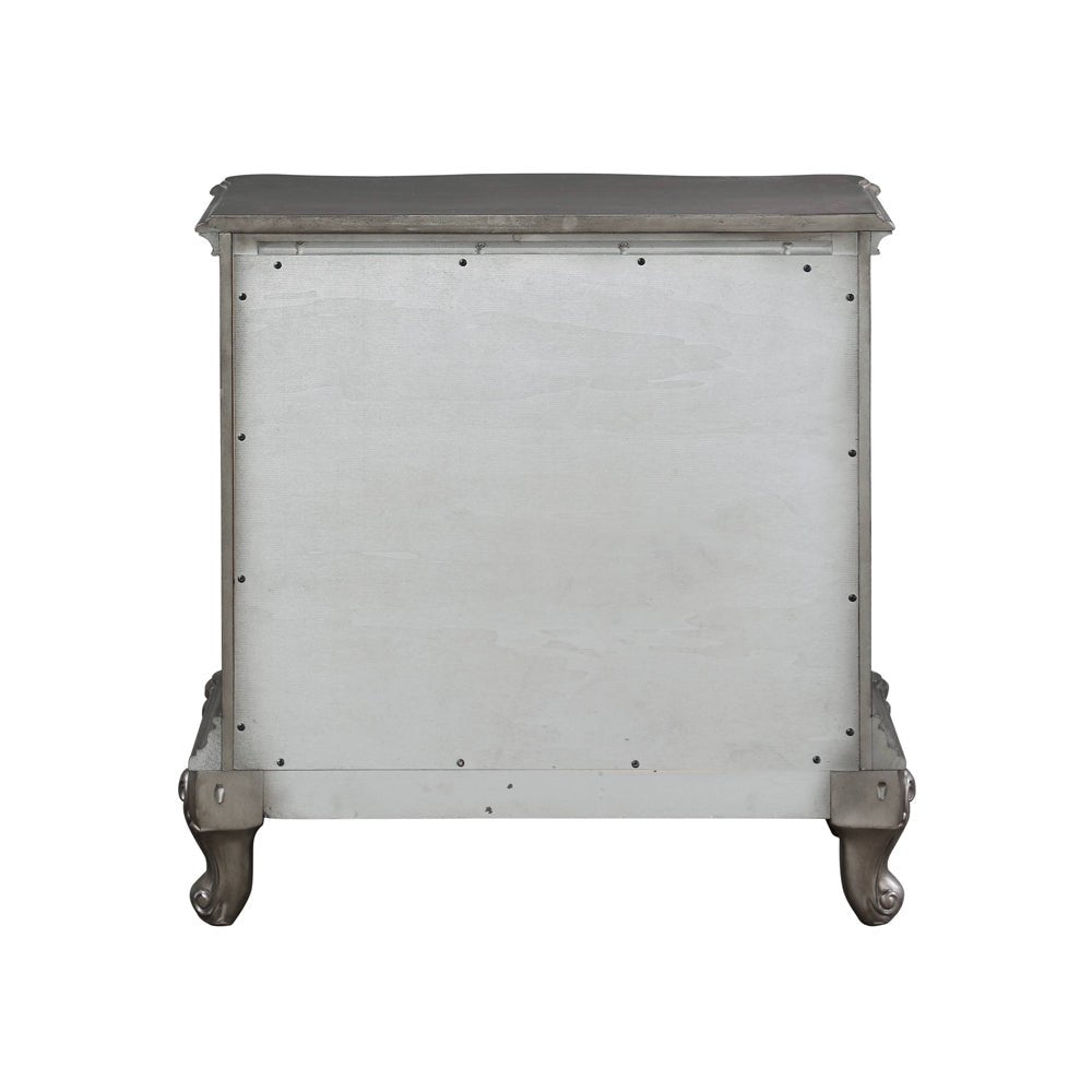 Ariadne Nightstand BD00604 Antique Platinum Finish | Acme | Home Elegance USA