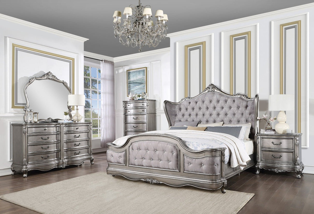 Ariadne Mirror BD00605 Antique Platinum Finish | Acme | Home Elegance USA