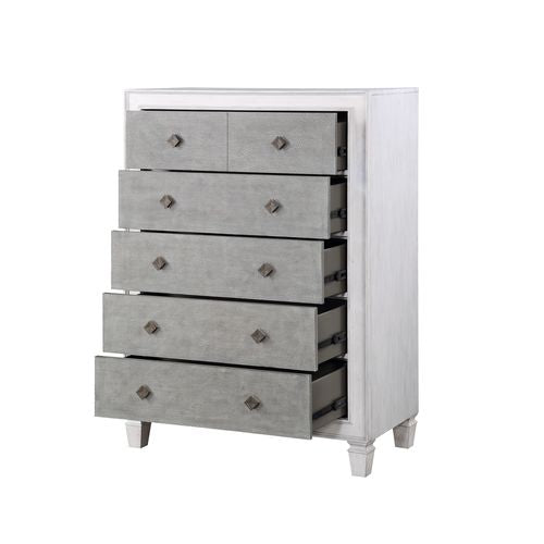 Acme - Katia Chest BD00664 Rustic Gray & Weathered White Finish