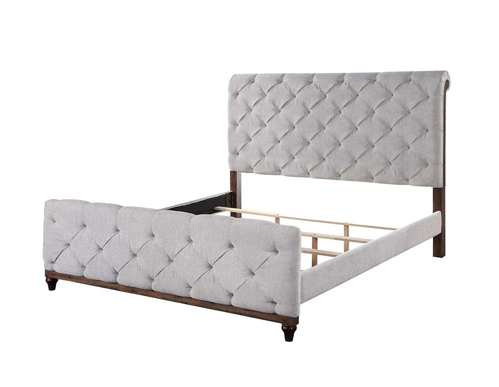 Andria Queen Bed BD01291Q Reclaimed Oak Finish | Acme | Home Elegance USA