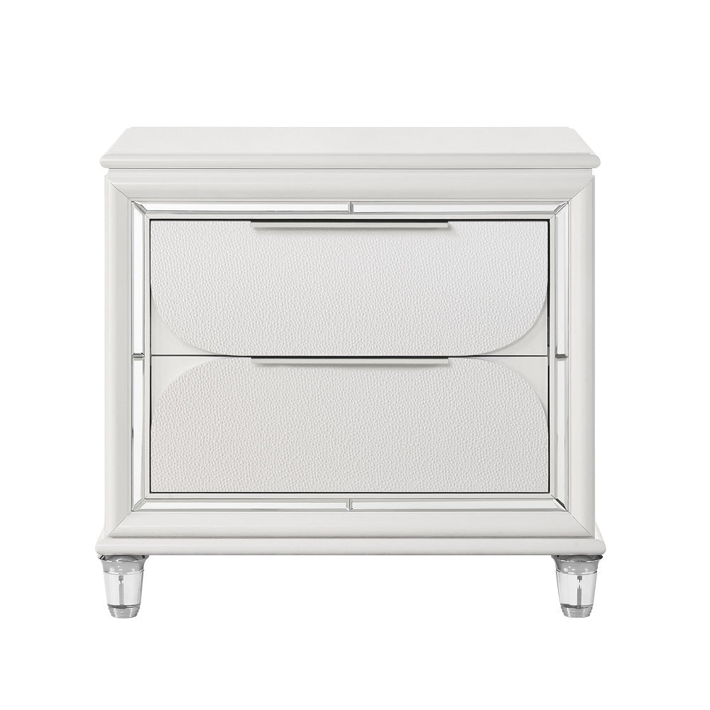 Acme - Tarian Nightstand BD02318 Pearl White Finish