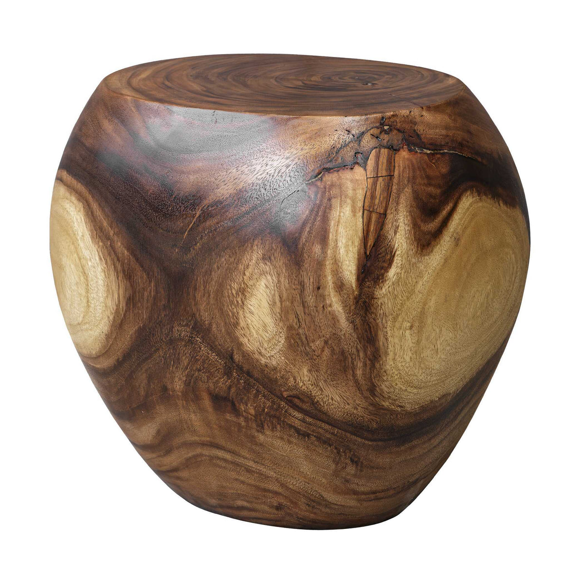 Lomas Solid Wood Accent Stool - Dark Brown by Uttermost - View 3