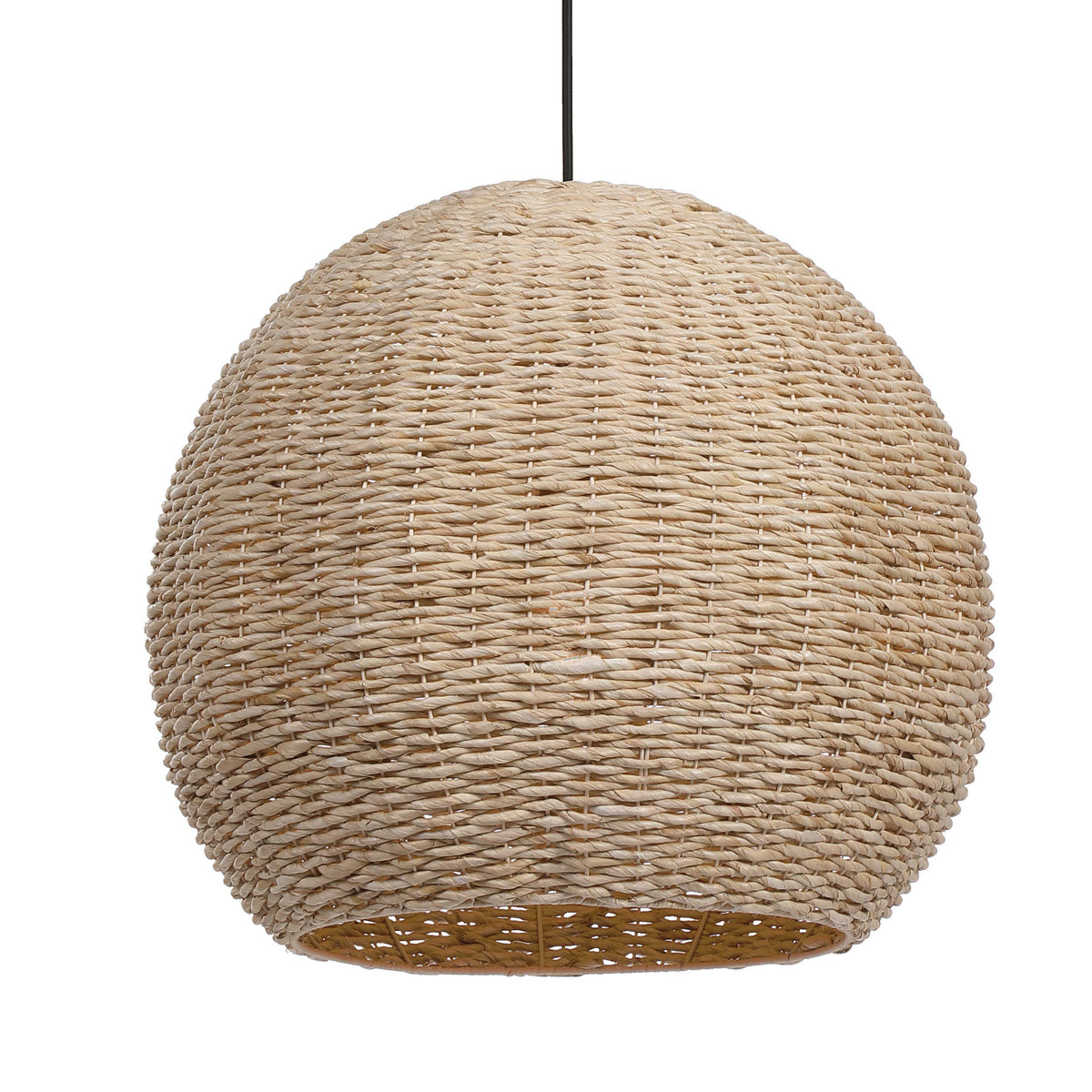 Seagrass 1 Light Dome Pendant - Light Brown by Uttermost - View 1