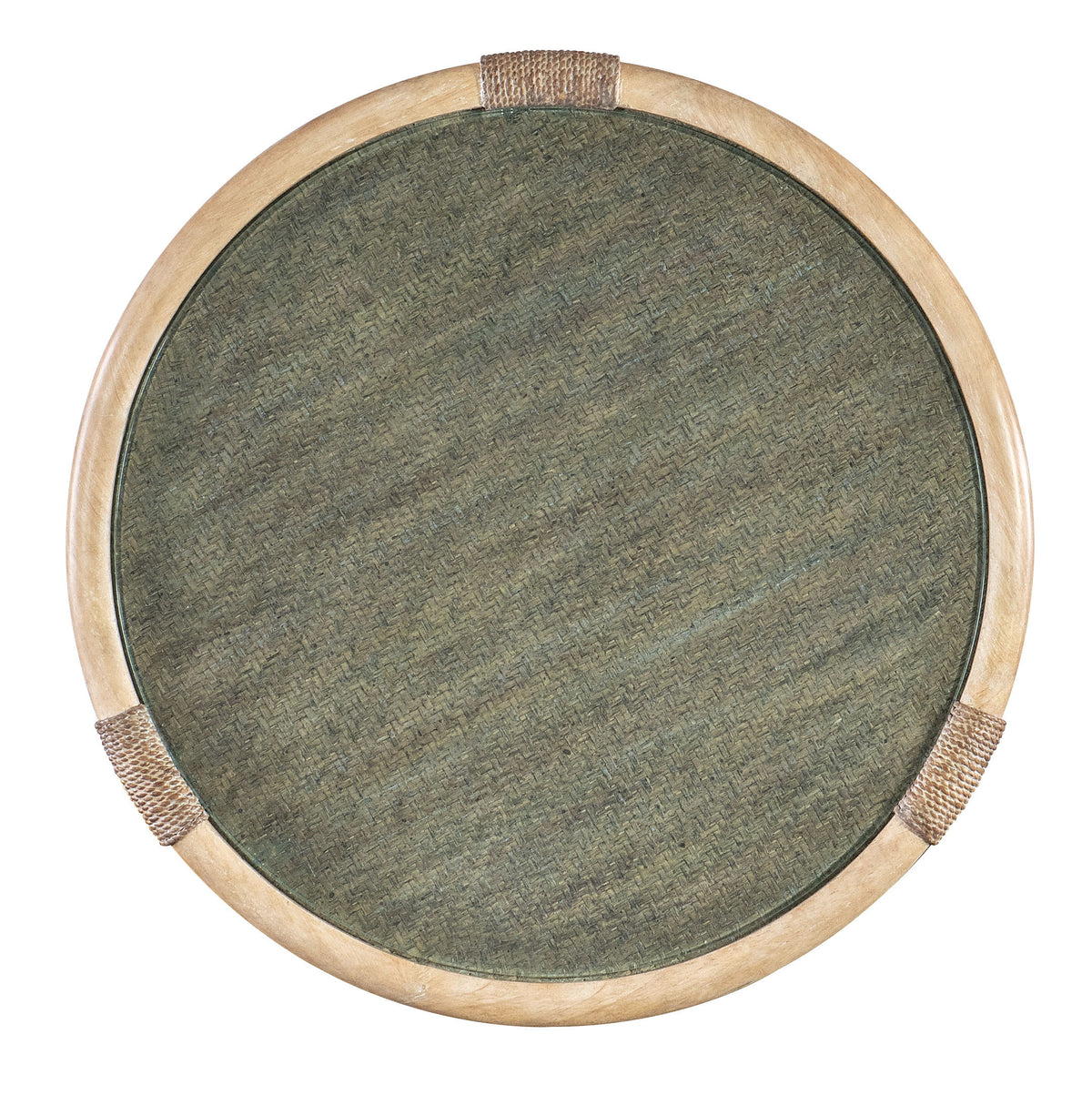 Retreat Raffia Seagrass End Table - Beige by Hooker Furniture - View 4