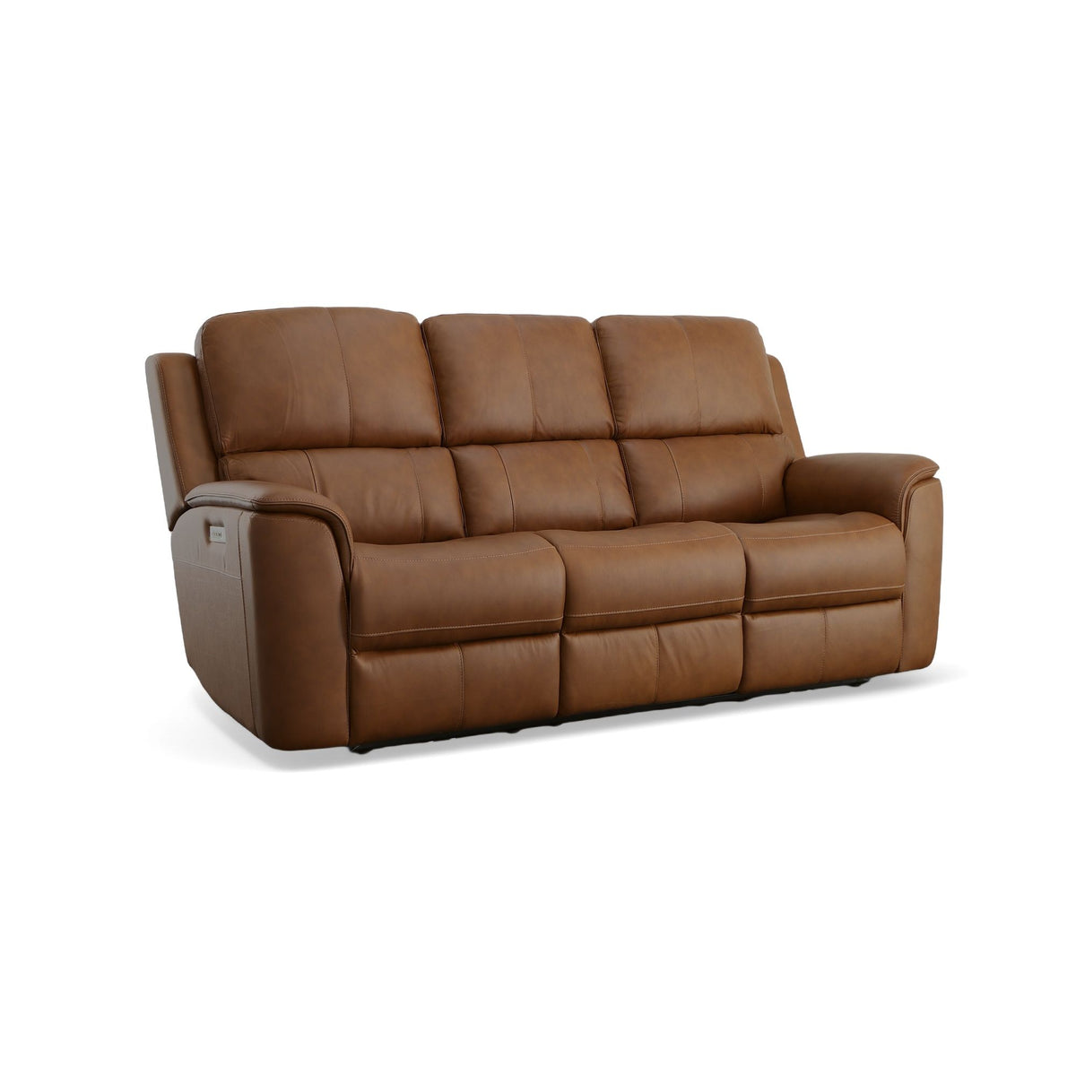 Henry Power Reclining Sofa With Power Headrests & Lumbar - Caramel | Flexsteel