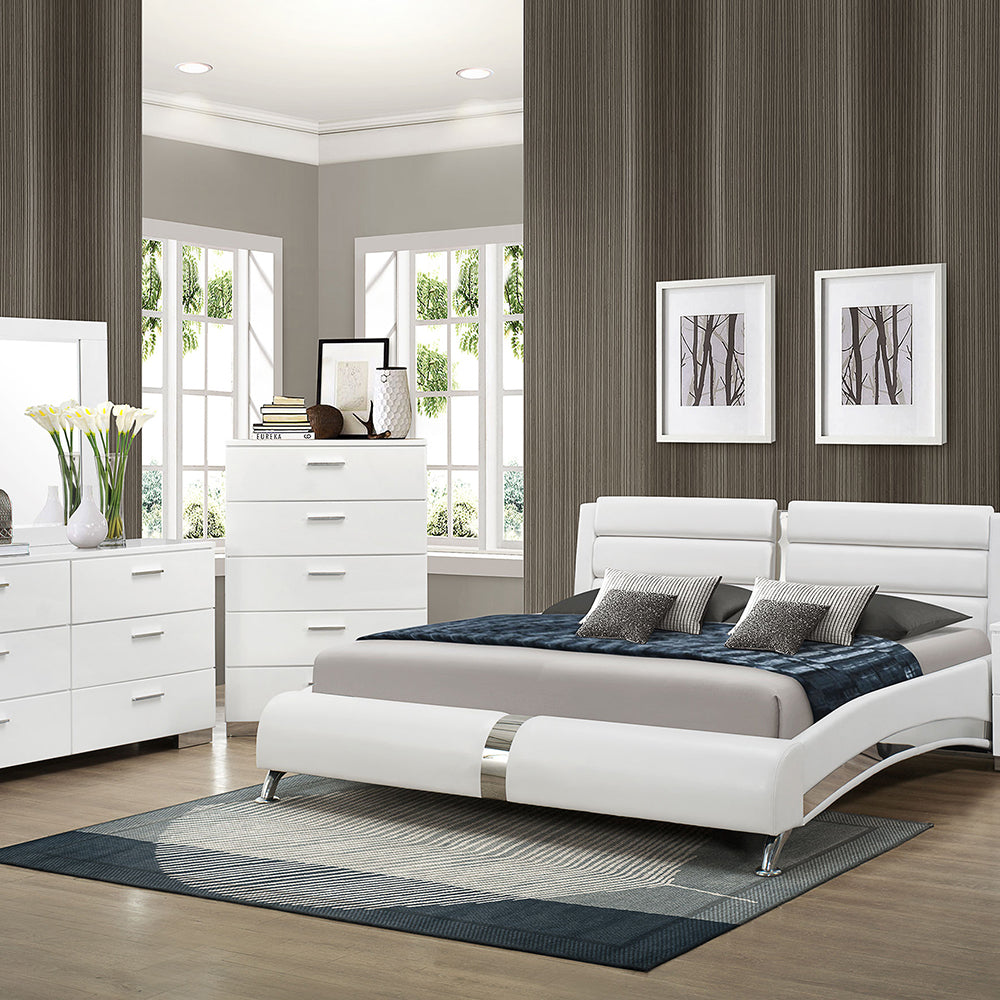 Fillmore White 5-piece Eastern King Bedroom Set