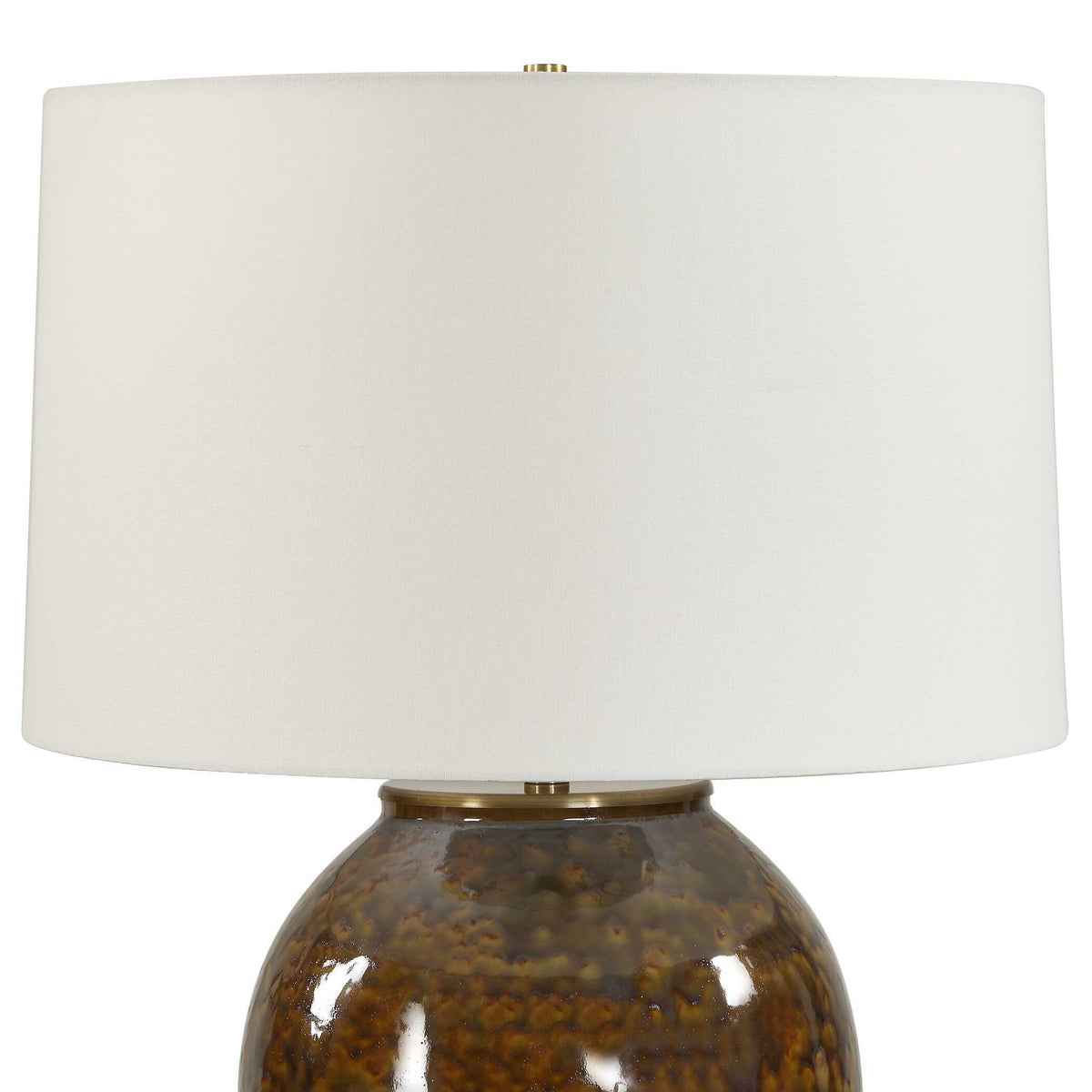 Rye Glazed Table Lamp - Dark Brown by Uttermost - View 5