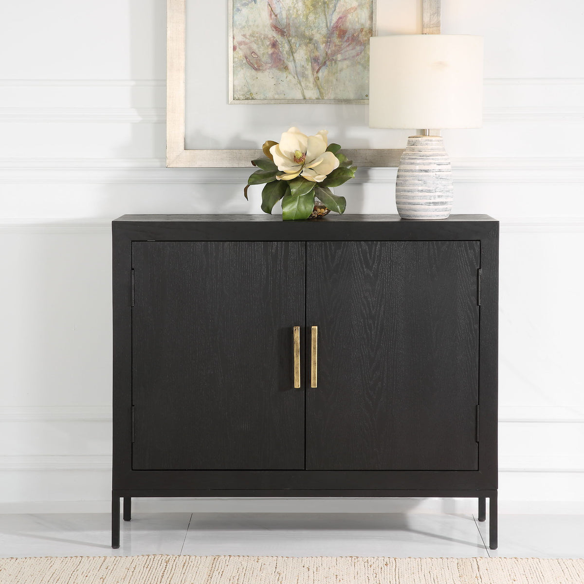 Front Range Dark Oak 2 Door Cabinet - Dark Brown by Uttermost - View 2