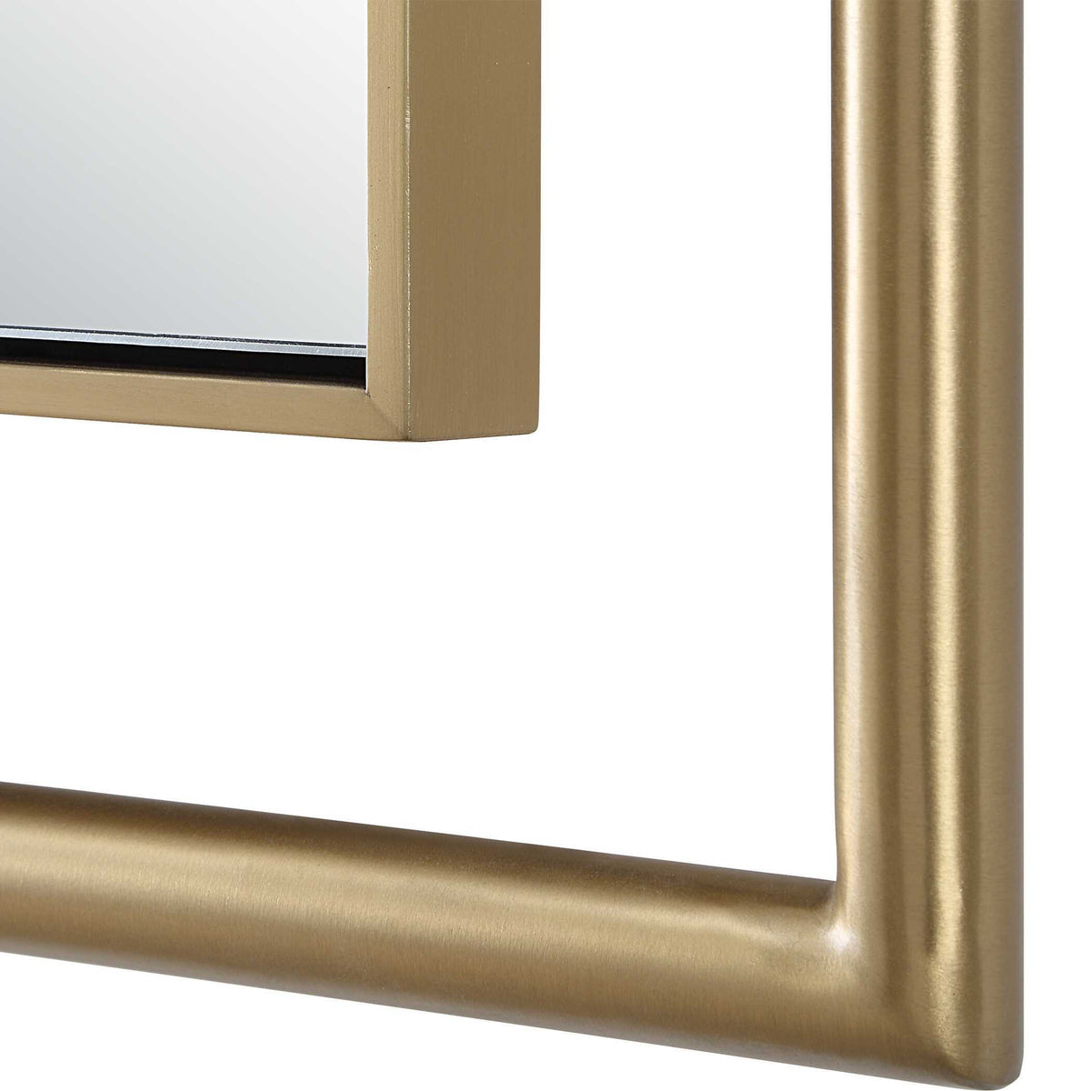 It's All Connected Rectangle Brass Mirror - Gold by Uttermost - View 5