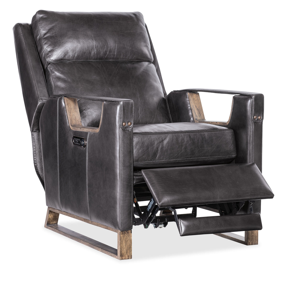 Relic Power Recliner With Power Headrest - Black by Hooker Furniture - View 6